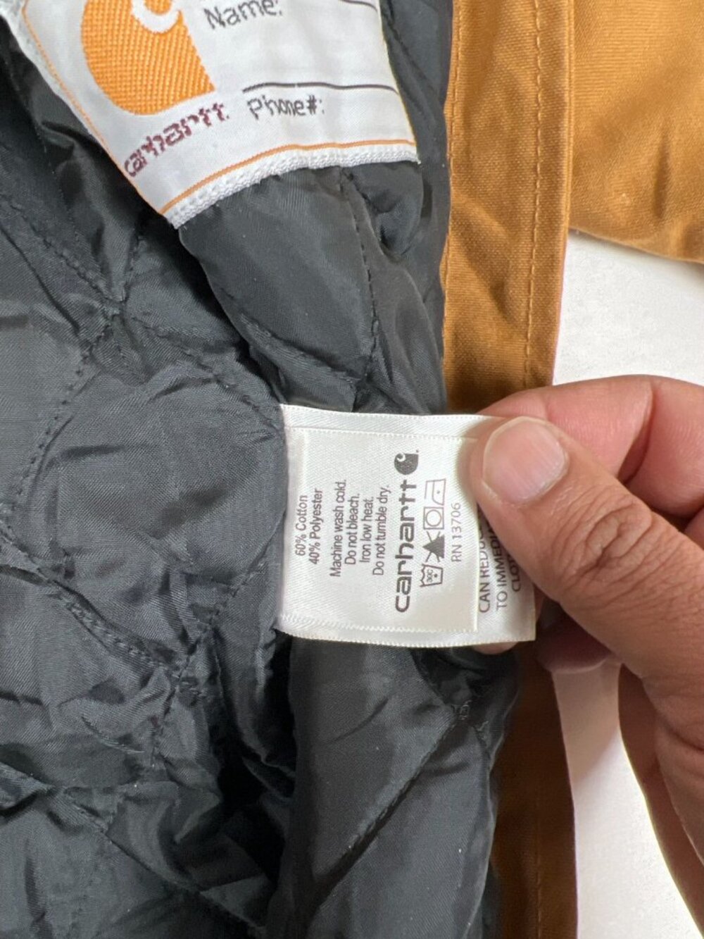 Carhartt 18M Toddler Brown Quick Duck Hooded Insulated Coverall Snowsuit - Picture 3 of 10